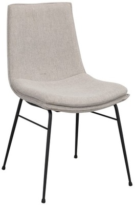 Krzesło do jadalni tapicerowane 46 x 86 cm szare