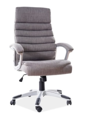 Fotel Biurowy Q-087 Szary Krzesło Obrotowe Signal
