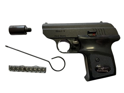 GŁOŚNY PISTOLET HUKOWY START 2 KAL 6 MM SHORT 8 NABOJÓW