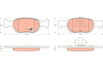 TRW GDB1339 PADS BRAKE  