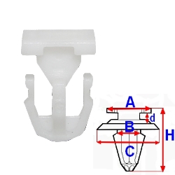 CLAMP MANIFOLD ATTACHMENT MOULDINGS SILL DO MERCEDES  