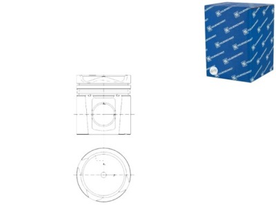 Поршень śr 130mm std daf kolbenschmidt фото №1