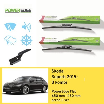 ДВІРНИКИ ПЕРЕД DO SKODA SUPERB 3 УНІВЕРСАЛ (2015-) POWEREDGE