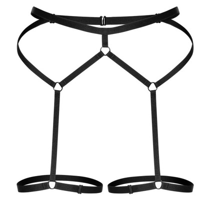Promees harness NADIA sexy erotyczny ozdobny pas BLACK S/M