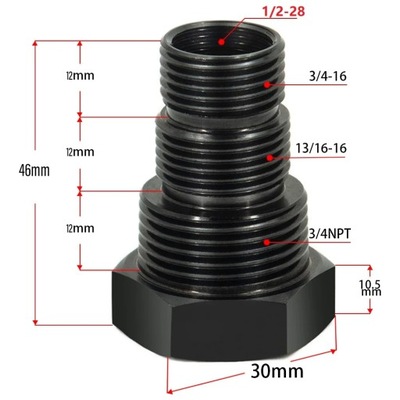 UNIVERSAL AUTO OIL FILTRAS THREADED ADAPTERIS 1/2\