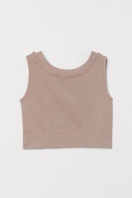 H&M 34 XS Bezszwowy top treningowy BIUSTONOSZ