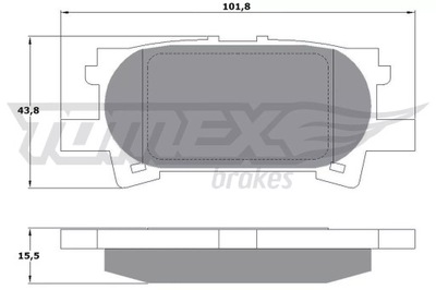 КОЛОДКИ HAM.TYL LEXUS RX 03-