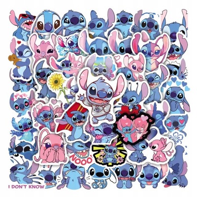 100 VIENETŲ CARTOON SLICZNE STITCH ANIME POTWOR GRA LOK511 