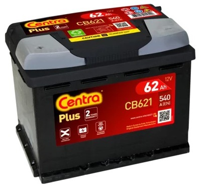 CENTRA CB621 BATERÍA CENTRA PLUS L+ 62AH/540  