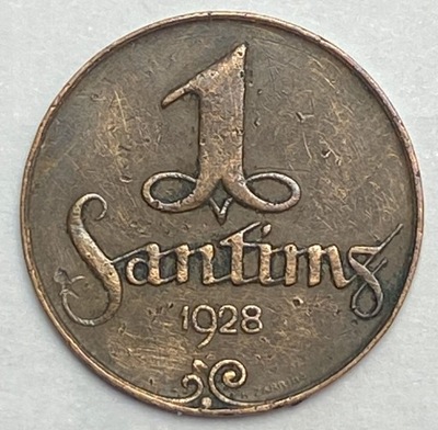 Łotwa 1 Santims 1928 *204