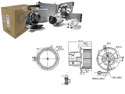 VENTILADOR SOPLADORES MERCEDES C T-MODEL S204 C W204 E A207 E C207 E  