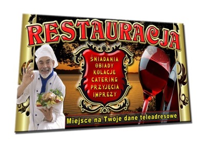 BANER 2x1 RESTAURACJA bar jedzenie obiad catering