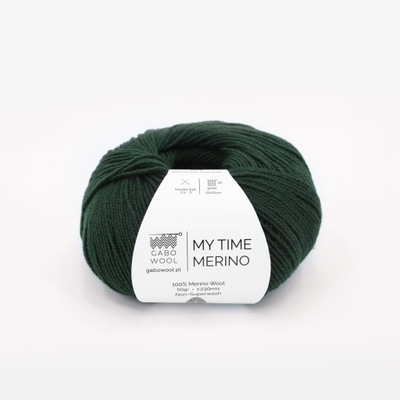 Włóczka Gabo Wool My Time Merino 958 Leśna Zieleń