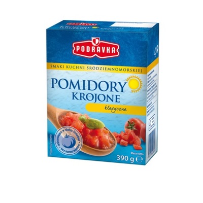 PODRAVKA pomidory krojone klasyczne 390g