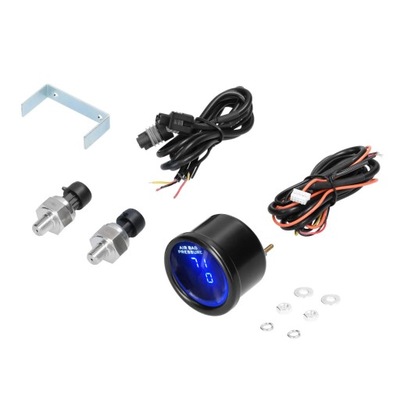 LED (СВІТЛОДІОД) DIGITAL AIR SUSPENSION GAUGE WITH 3PCS 1/8NPT SENSORS 0-220PSI ~75509