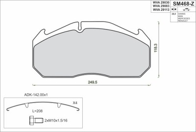 [SM468-Z] ZAPATAS HAM.RVI 29030  