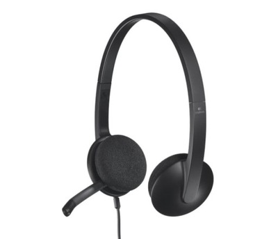 OUTLET Logitech H340 Headset czarne z mikrofonem