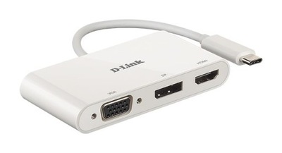 Adapter USB-C na HDMI/VGA/DisplayPort D-Link DUB-V310 3-w-1