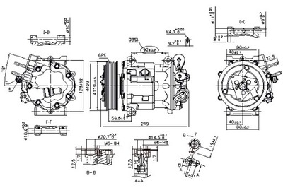 NISSENS COMPRESOR DE ACONDICIONADOR CITROEN C5 C5 II C5 3 PEUGEOT 407  