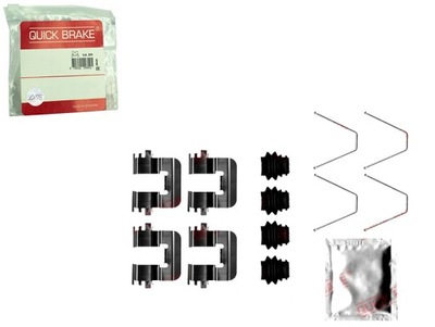 Набір монтажний гальмівних колодок задня kia niro i optima soul ii soul iii soul фото №1