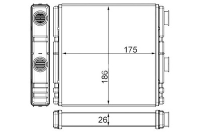 MAHLE ОБІГРІВАЧ RENAULT LAGUNA LAGUNA III 1.5D-3.5 10.07-12.15