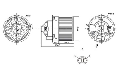 NISSENS VENTILADOR SOPLADORES CITROEN C3 PICASSO PEUGEOT 308 308 I 408  