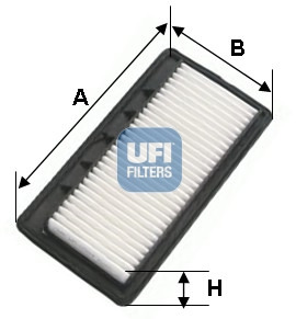 FILTRO AIRE UFI (OEM QUALITY) HYUNDAI  