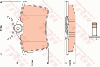 ZAPATAS HAMULC. CITROEN BERLINGO 08- PARTE TRASERA  