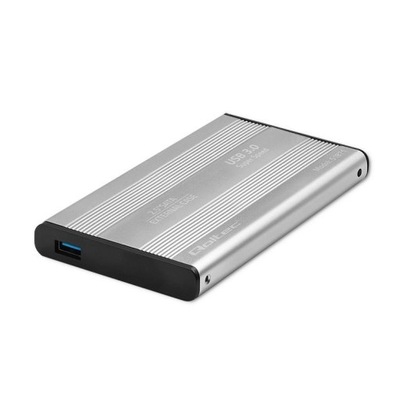 Obudowa/kieszeń Qoltec do dysków HDD SSD 2.5" SATA3 | USB 3.0 | Srebrn