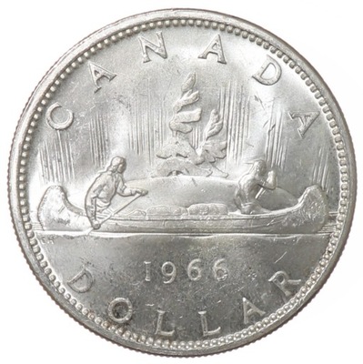 1 dolar - Elżbieta II - D G Regina - Kanada - 1966