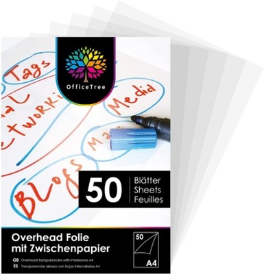 Folia do drukarek OfficeTree A4 45 arkuszy