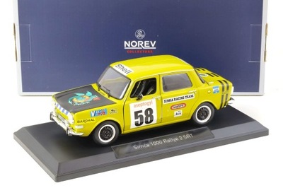 NOREV SIMCA 1000 Rallye 2 SRT #58 1973 1:18