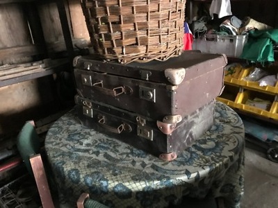 PRL stara walizka waliza podróżna vintage skrzynka podróżna