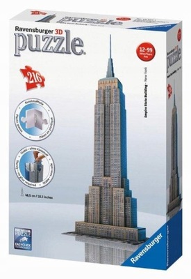 Ravensburger Empire State Building 12553 Puzzle 3D 216 elementów