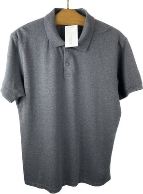 Koszulka męska polo szara melanż Uniqlo USA r. XL