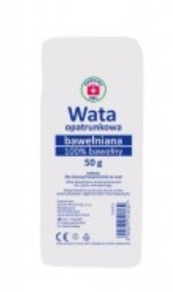 Wata bawełniana 100%, Apteczka ABC, 50g, 1 opakowanie