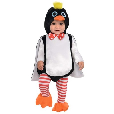 STRÓJ PINGWIN pingwinek kombinezon kostium przebranie ptak 92-98