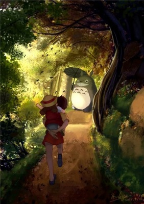 Japoński film anime Totoro Spirited