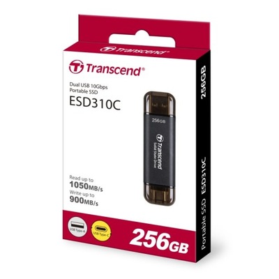 Dysk SSD Transcend ESD310C 256GB USB-C USB-A