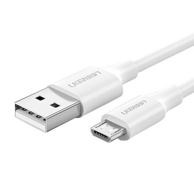 Kabel USB do Micro USB UGREEN 2.0 2.4A 0.25m Biały