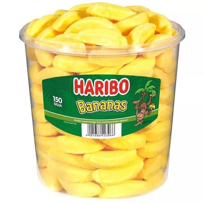 Haribo Bananas żelki bananowe 150 szt 1050 g