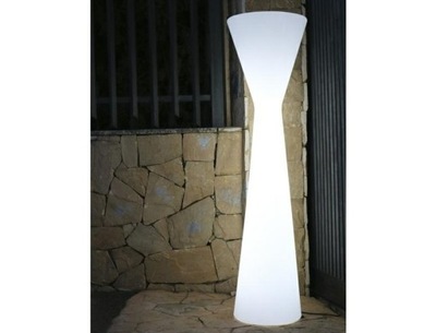 NEW GARDEN lampa podłogowa KONIKA 170 BATTERY biała - do ogrodu