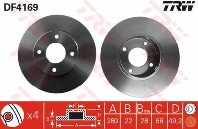 ДИСК HAM. ПЕРЕД ALMERA N16 00- PRIMERA P11 96-