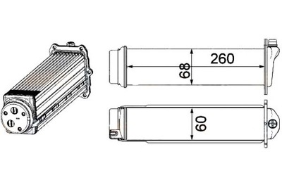 HELLA INTERCOOLER AUŠINTUVAS ORO DOLADOWUJACE 