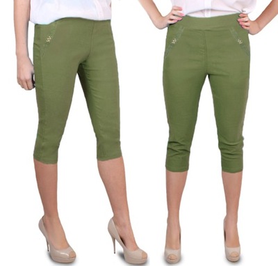 SPODNIE RYBACZKI jeans SPODENKI khaki 1330 46/48