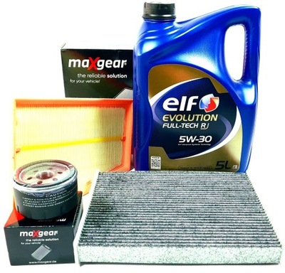 Фильтры масло 5w30 elf renault scenic iii grand scenic iii 1.4tce 131km фото №1