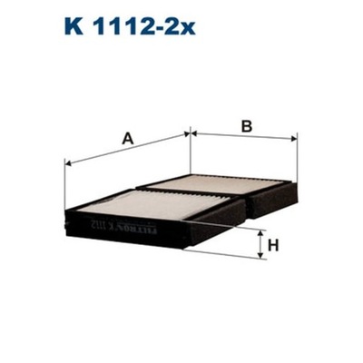 FILTR, VĖDINIMAS VIETOS PASAZERSKIEJ FILTRON K 1112-2X 