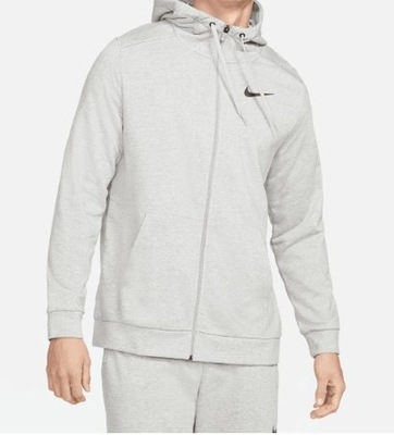 Bluza Sportowa Męska Szara Z Kapturem Nike DRI-FIT CZ6376-063 r. M