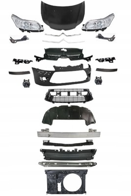 Citroen c4 lift 2008-2010 kompletny перед капот фото №1