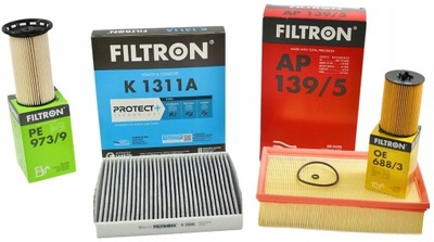 Zestaw 4 filtrów SKODA OCTAVIA III 3 1.6 2.0 TDI